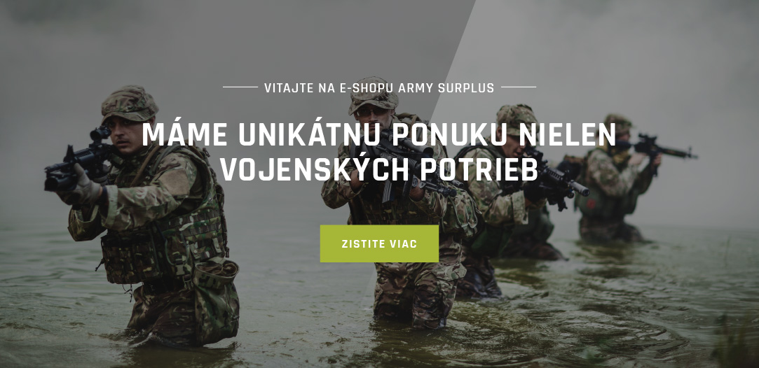 Máme unikátnu ponuku nilen vojenských potrieb