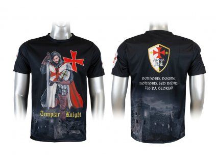 Tričko Barbaric čierne Rád templárov (Veľkosť XS)