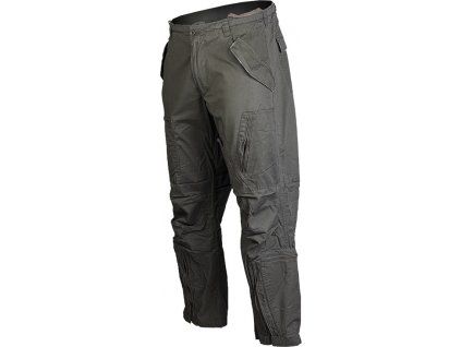 Nohavice Pilot US olív predprané VINTAGE (Veľkosť L)